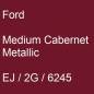 Preview: Ford, Medium Cabernet Metallic, EJ / 2G / 6245.